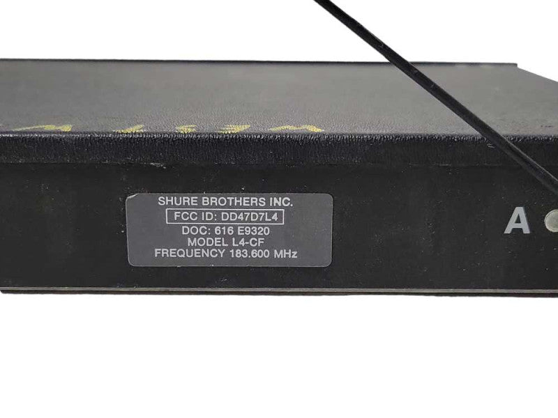 SHURE L4 DIVERSITY WIRELESS RECEIVER L4-CF, READ _