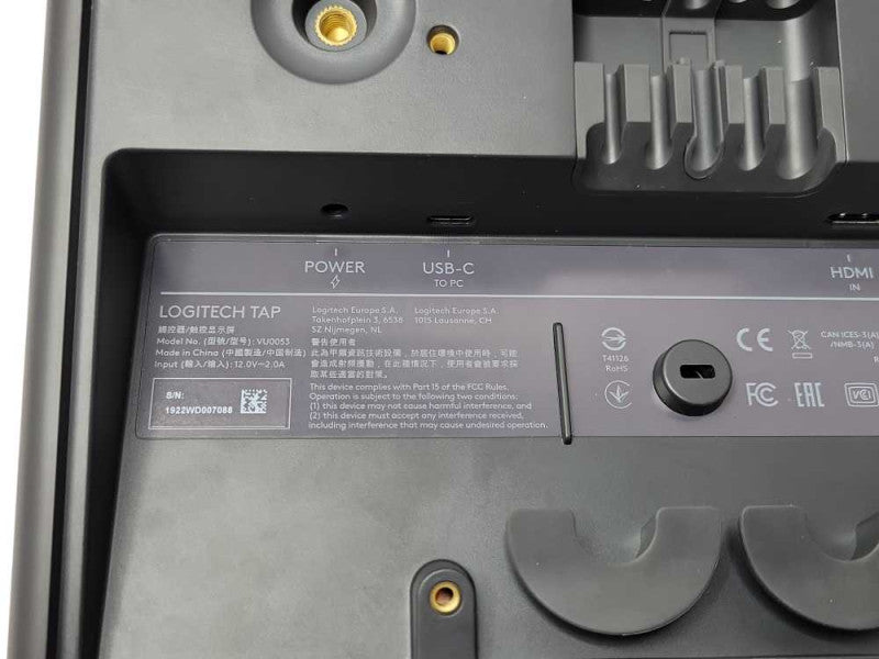 Logitech Tap VU0053 Touchscreen Conference Controller w/ Power Adapter _
