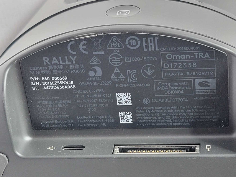 Logitech Rally V-R0010 Conference Camera ONLY _