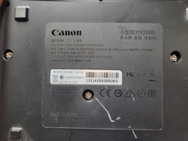Canon Selphy CP1200 Compact Wireless Color Photo Printer, READ _