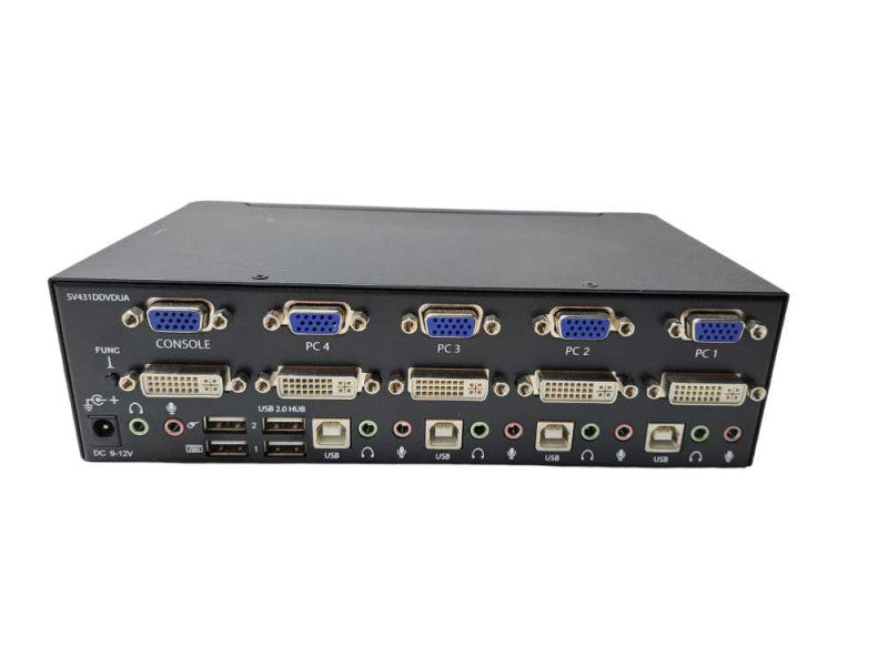 StarTech Starview 4-Port Dual Monitor DVI External KVM USB & Audio )