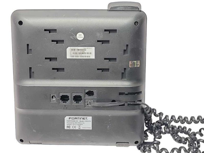 Fortinet FortiFone FON-375 Dual Display Office PoE IP Phone w/ Handset _