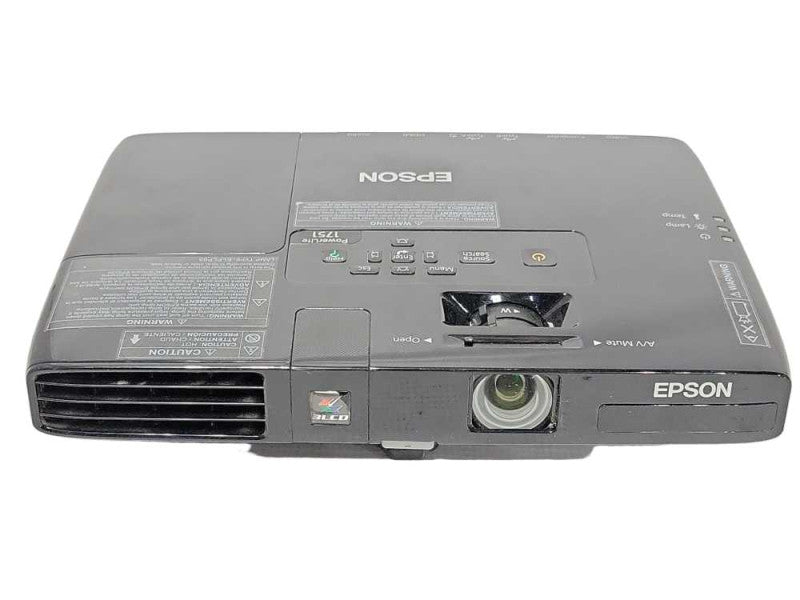 Epson PowerLite 1751 H479A LCD Projector 2728 Lamp Hours, No Remote _