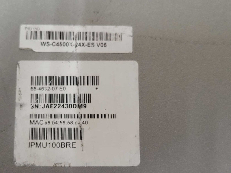 Cisco Catalyst WS-C4500X-24X-ES Aggregation Switch, 2x PSU, READ _