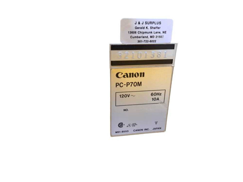 Vintage Canon PC-P70M Microfiche Printer Reader *READ* )
