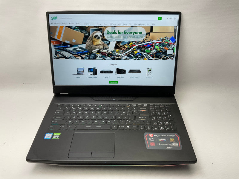 MSI GT76 TITAN DT 9SF Intel Core i7-9700K @ 3.60GHz, RTX 2070 8GB & 64GB RAM  -