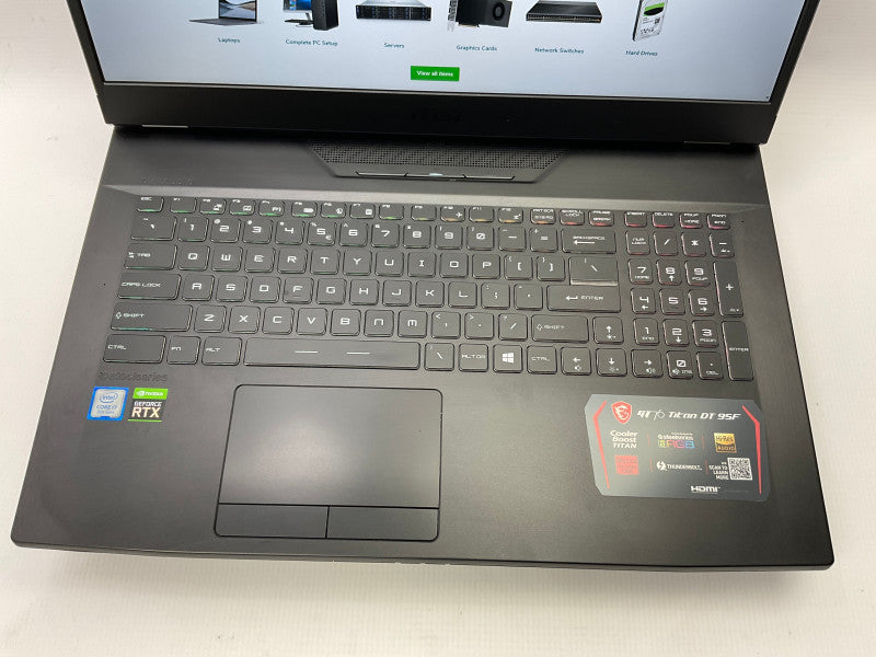 MSI GT76 TITAN DT 9SF Intel Core i7-9700K @ 3.60GHz, RTX 2070 8GB & 64GB RAM  -