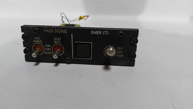 Aircraft Emergency & Passenger Sign Control Panel 601R51560-9  #