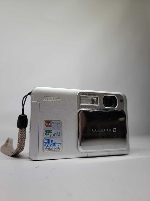Nikon Coolpix S2 5.1 MP 3X Zoom Digital Camera Silver All Weather