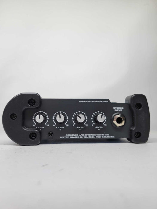 Samson S-amp Stereo Headphone Amp Amplifier 4 Four Channel