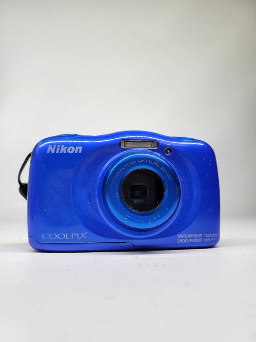 Nikon W100 Underwater Camera COOLPIX 13.2MP  Waterproof Blue Digital Camera
