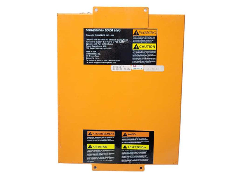 Sensaphone SCADA 3000 Industrial Control System, READ _