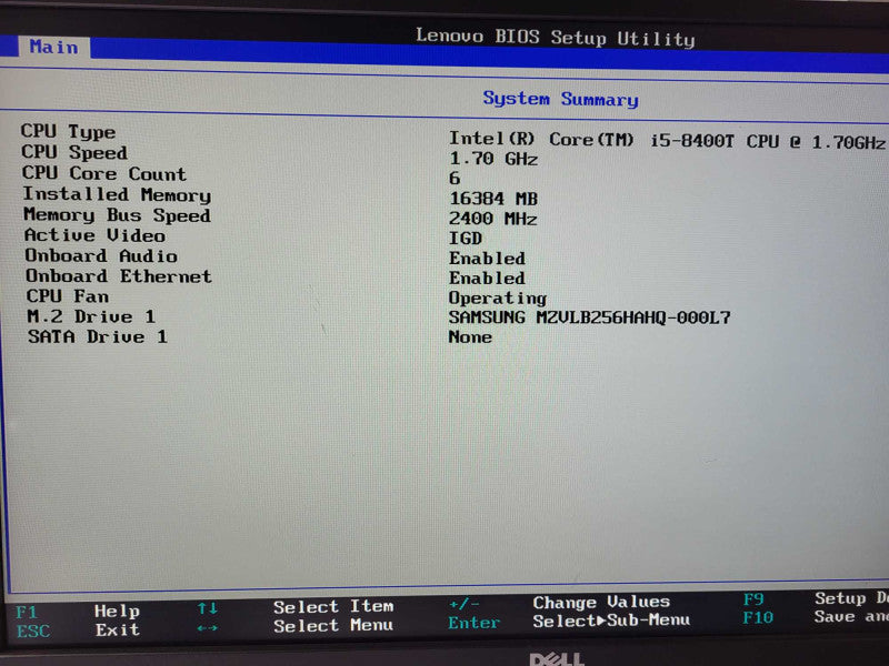 Lenovo M720q USFF i5-8400T 16GB DDR4 256GB SSD with AC $