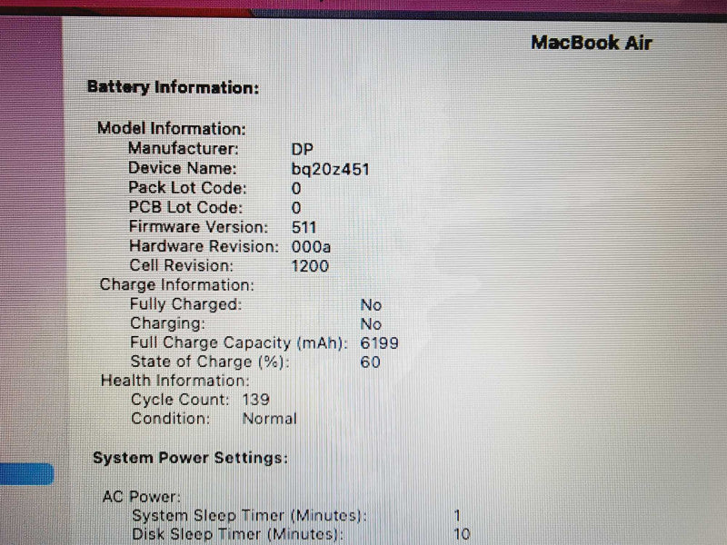 Apple Macbook Air 2017 13\\" Core i5-5350U @ 1.8GHz 8GB DDR3 250GB SSD (