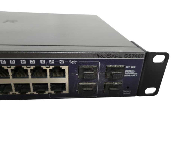 Netgear ProSafe GS748T 48-Port Gigabit PoE Ethernet Smart Switch + Ears !