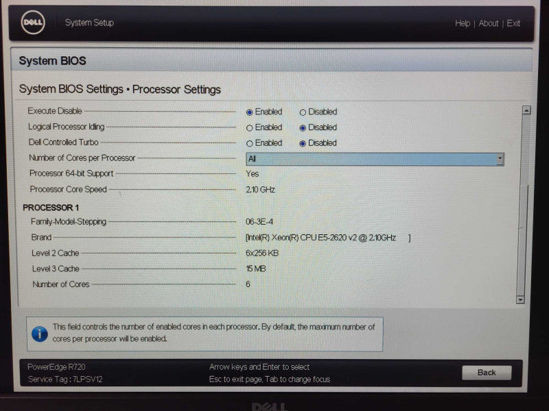 Dell PE R720 E5-2620 v2 16GB ECC DDR3 H710 Mini 2x PSU No HDD 2.5\\" $