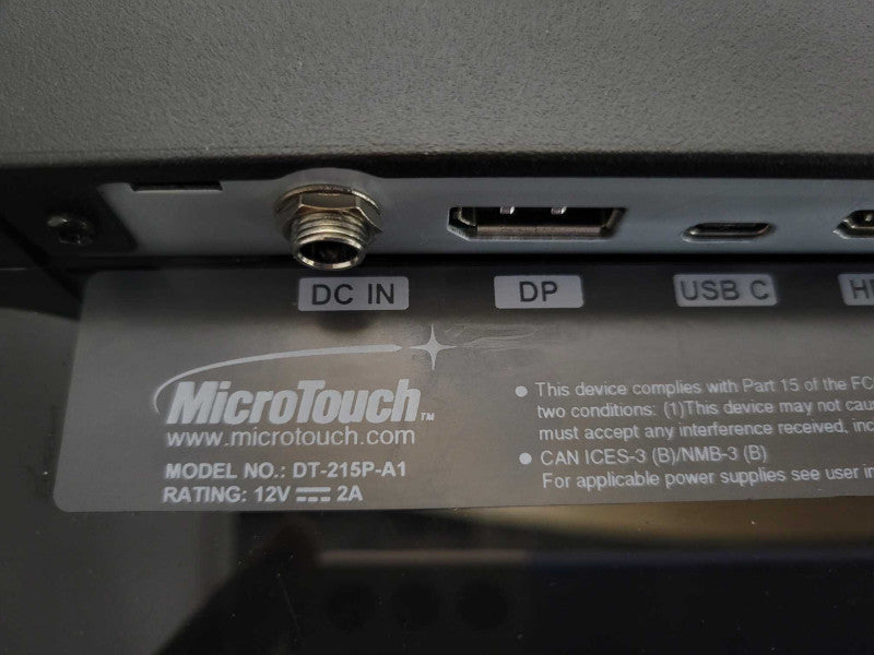 MicroTouch DT-215P-A1 21.5\\" Touch Screen Display w/ Power adapter/Remote/USBC _