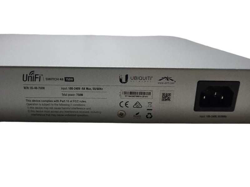 Ubiquiti Unifi US-48-750W 48-Port Gigabit Managed PoE+ Ethernet Switch, READ $