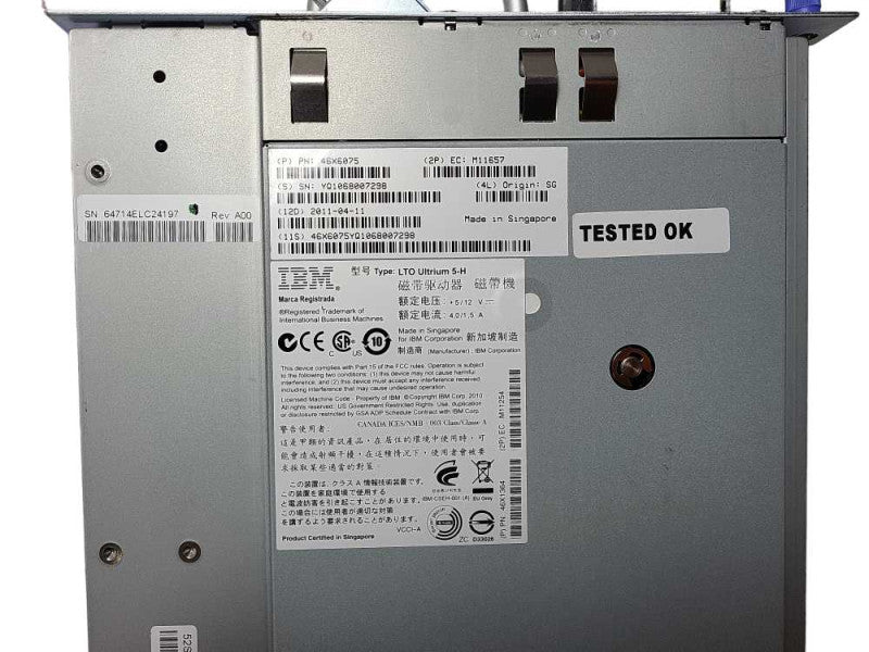 IBM Ultrium 5-H LTO5 FC HH Drive 46X6075 46X9553 for TS3100 Library $