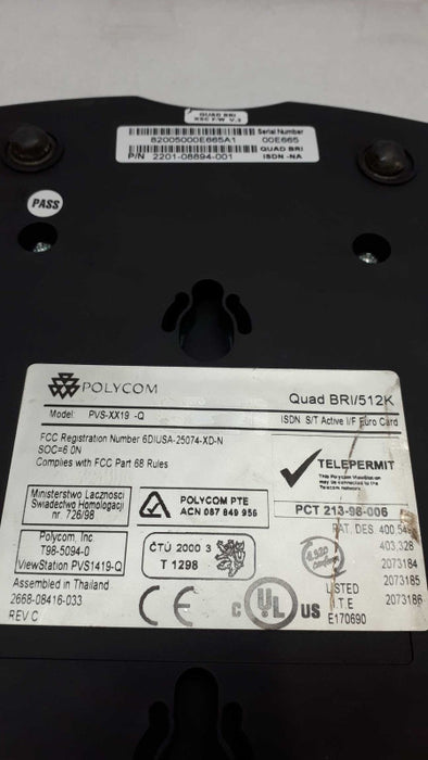 Polycom PVS-XX19-Q TRI BRI/384K PVSXX19Q ViewStation Interface &