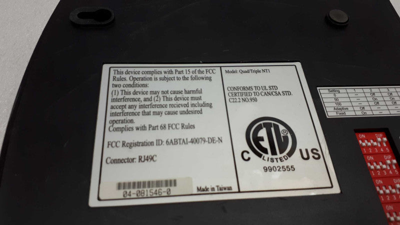 Alpha Telecom Triple NT1 Triple Quad NT1 &