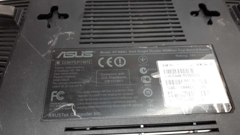ASUS RT-N66U Dual-band Wireless N900 4-Port Gigabit Router 450Mb  &