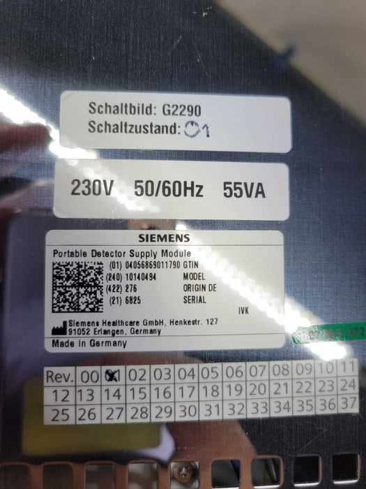 Siemens Portable Detector SUPPLY MODULE  (AS-IS - UNTESTED)