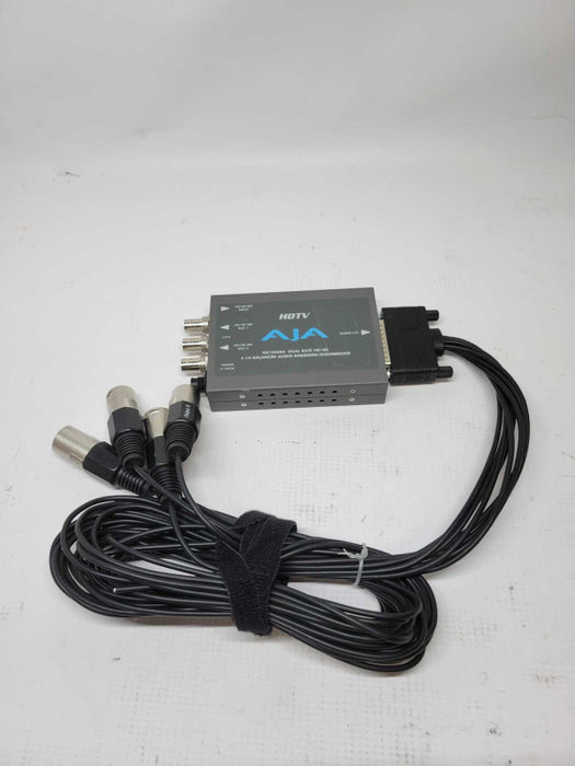 AJA Video System HD10AMA Dual Rate HD/SD 4Ch Balanced Audio WITH BREAKOUT CAB