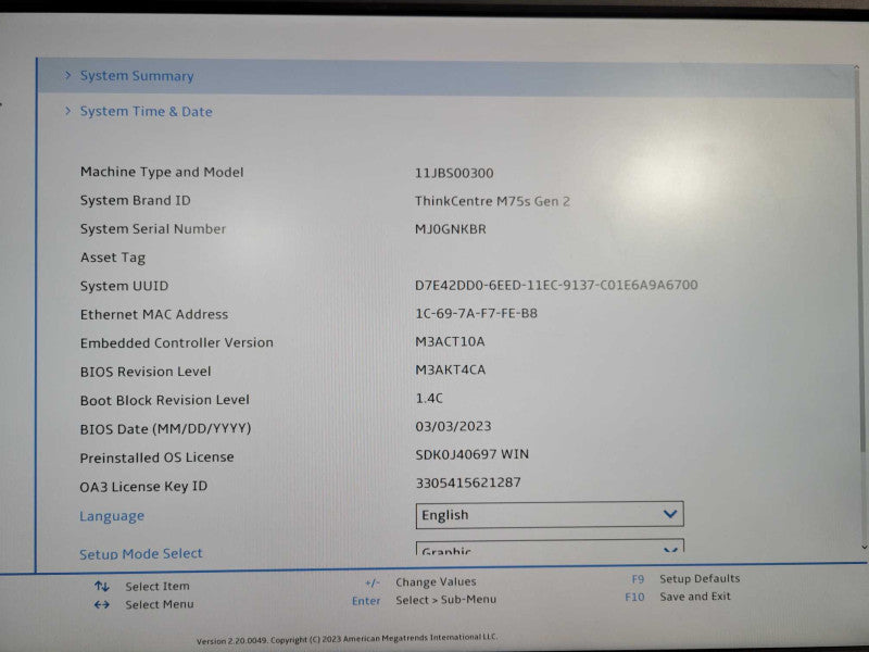 Lenovo ThinkCentre M75s Gen 2  AMD Ryzen 7 PRO 4750G 3.60GHz 16GB RAM 256 SSD !