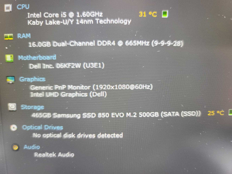 Dell Latitude 5410 i5-10210U@ 1.60GHz, 16GB DDR4, 500GB M.2  Î²