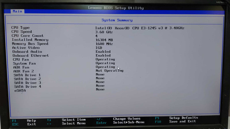 Lenovo Thinkstation P300 Xeon E3-1245 V3 @ 3.40ghz / 16gb ram / READ Q#