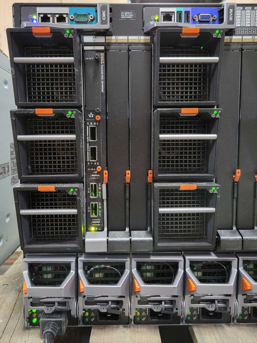 DELL M1000e BladeSystem 10x M610 Server Blades 20x CPUs and 960GB RAM, SEE _