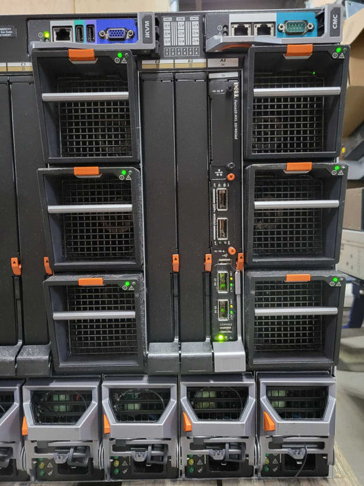 DELL M1000e BladeSystem 10x M610 Server Blades 20x CPUs and 960GB RAM, SEE _