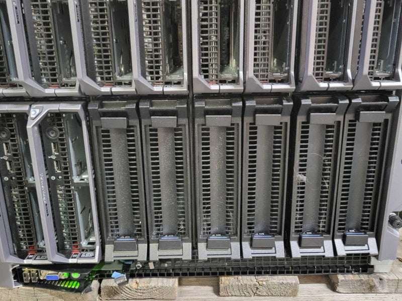 DELL M1000e BladeSystem 10x M610 Server Blades 20x CPUs and 960GB RAM, SEE _