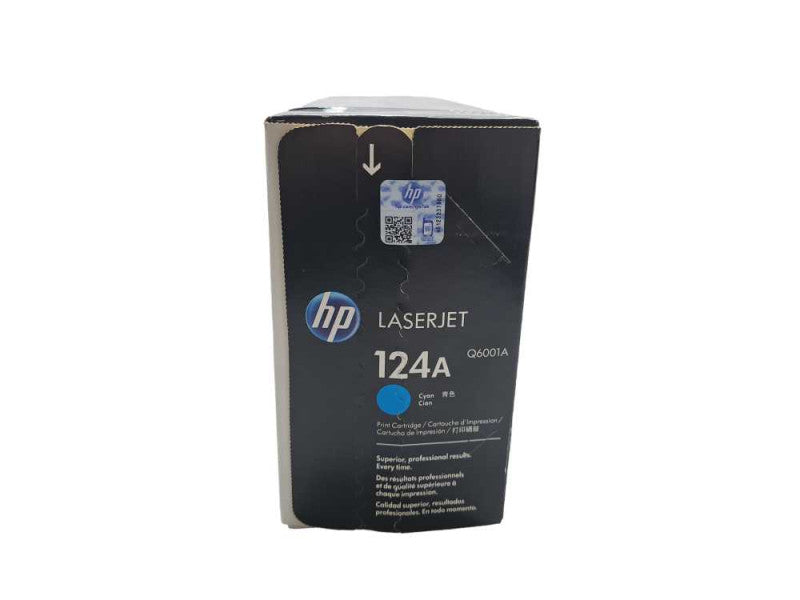 Genuine HP 124A (Q6001A) Cyan LaserJet Print Ink Cartridge Toner â¢ NEW )