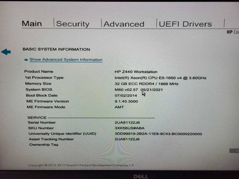 HP Z440 - Xeon E5-1650 V4 | 32GB RAM | NO HDD | QUARDO K2000 READ $