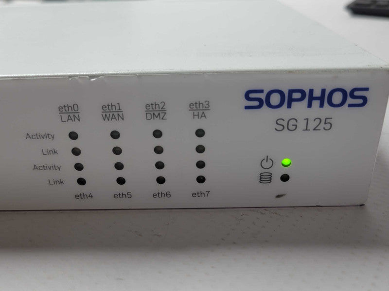 Sophos SG125 rev.2 Firewall 8-Port Router Appliance, READ _