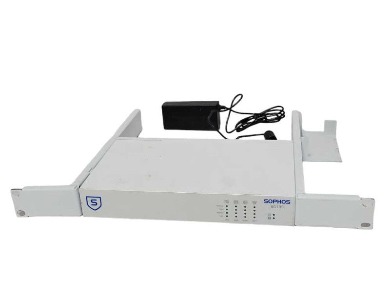 Sophos SG 135 rev.2 Firewall Security Appliance w/ Mounting Rack and PSU, SEE Q_