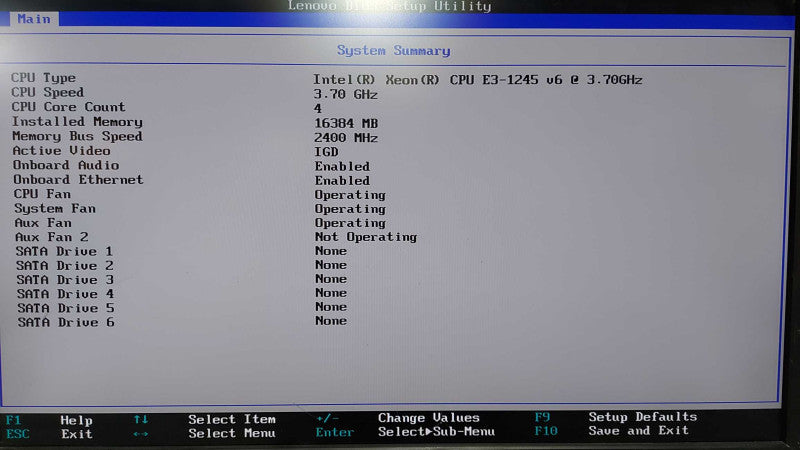 Lenovo P320 workstation Xeon E3-1245 V6 @ 3.70ghz / 16gb ram / READ #
