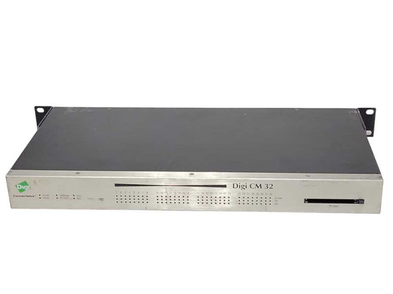 Digi CM 32 DIGICM32 32-Port Console Server w/ Rack mounts, READ _