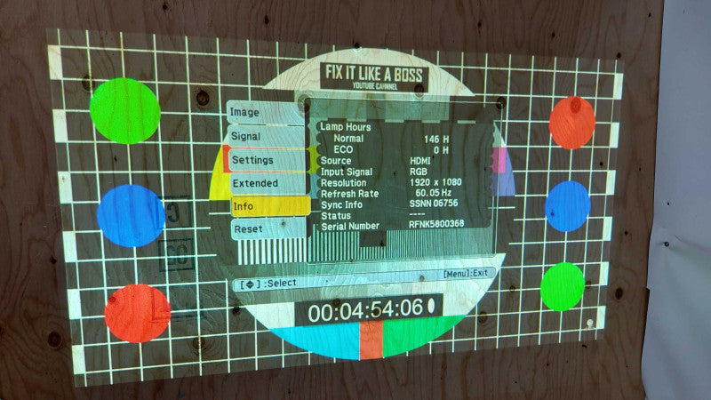 Epson H479A LCD Projector 1920x1080 146 hours #