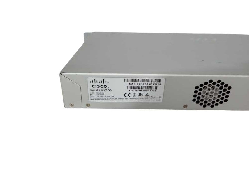 Cisco Meraki MX100 Cloud Managed Security Appliance MX100-HW Unclaimed !