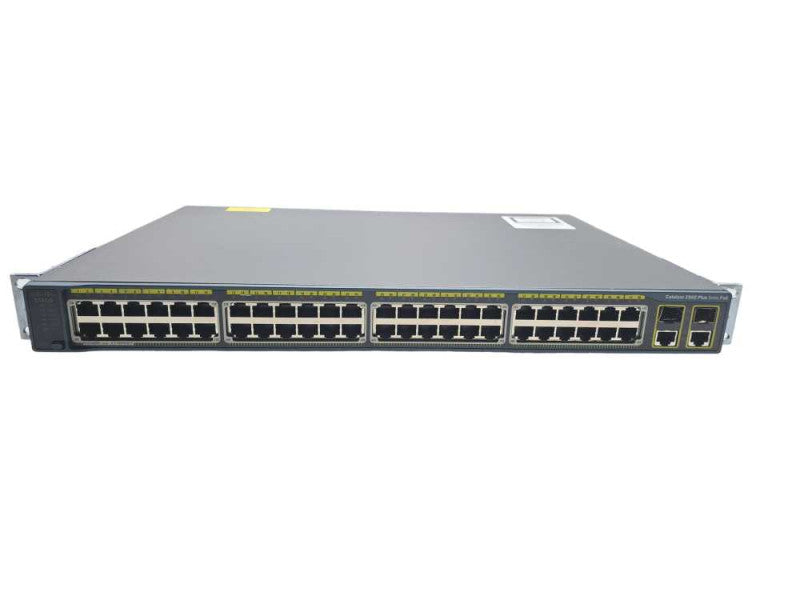 Cisco WS-C2960+48PST-L 48 Port 10/100 PoE,  2x 1G BT +2x SFP LAN Base )