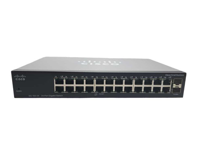 Cisco SG102-24 24-Port Unmanaged Compact Gigabit Switch )