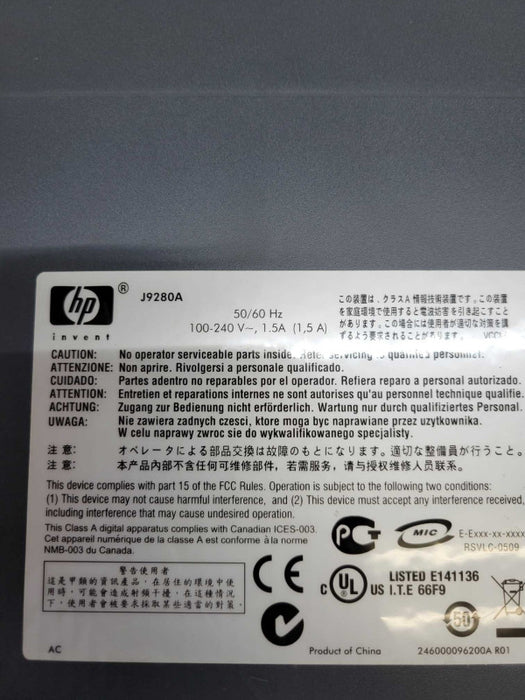 HP ProCurve 2510G-48 - J9280A - 48 Port Gigabit Switch\t Q