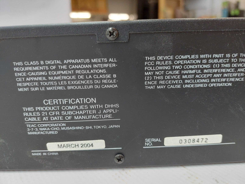 TasCam CD-160 Rack Mountable