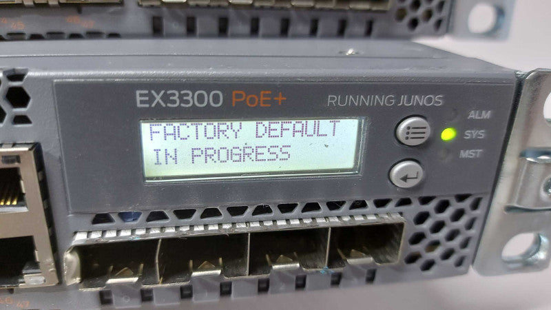 Juniper EX3300 PoE+ EX3300-48P 8-Ports Gigabit PoE+ & 4 x 1G SFP Switch  Q#