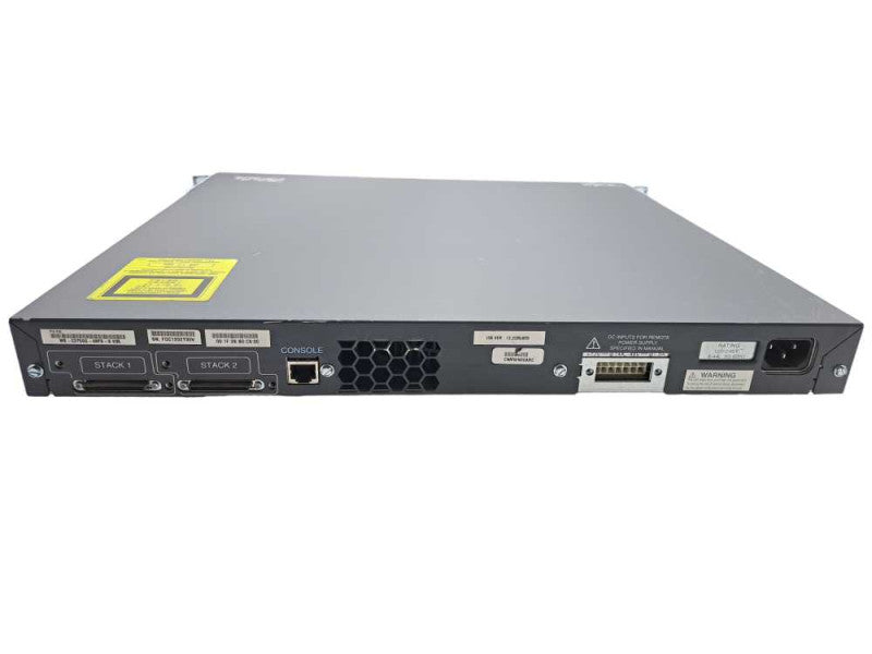 Cisco WS-C3750G-48PS-S 48 Port Gigabit PoE Network Switch | Factory Reset | )