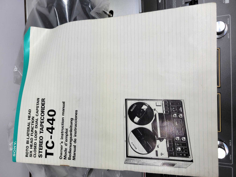 Vintage Sony TC-440 Reel to Reel Tape Deck