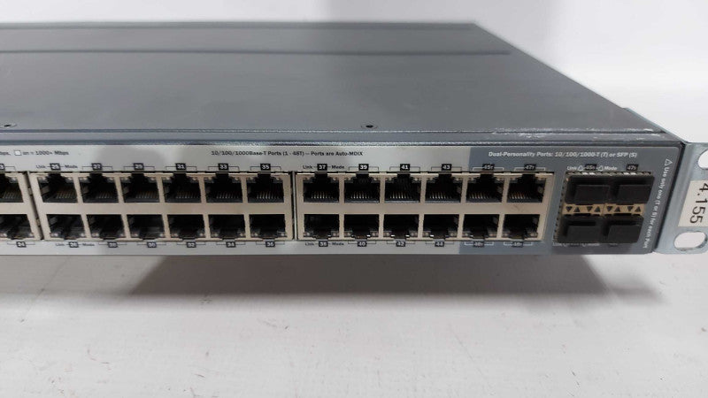 HP 2920-48G J9728A 48 Port Gigabit Switch + Rack Mount ears - fact reset #